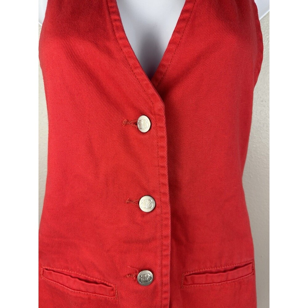 beginning boutique Corbin Red Denim halter Neck mini dress Size XS Or 2 NWT - Picture 4 of 10